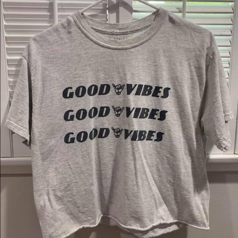 brandy melville aleena "good vibes" aleena top
